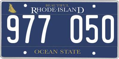 RI license plate 977050