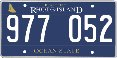 RI license plate 977052