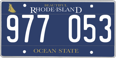 RI license plate 977053