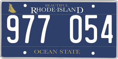 RI license plate 977054