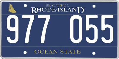RI license plate 977055