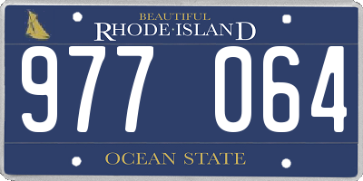 RI license plate 977064