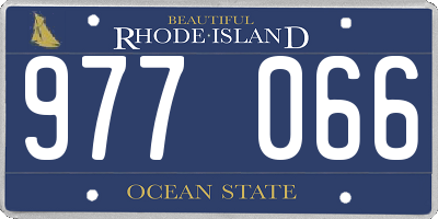 RI license plate 977066