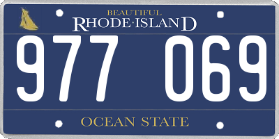 RI license plate 977069