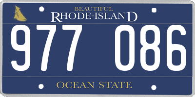 RI license plate 977086