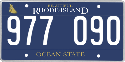 RI license plate 977090