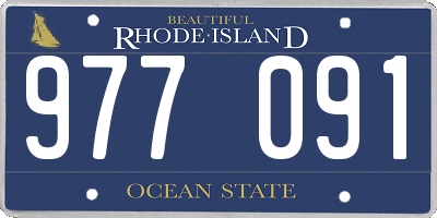 RI license plate 977091