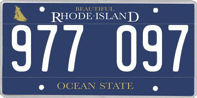 RI license plate 977097