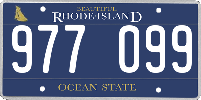 RI license plate 977099