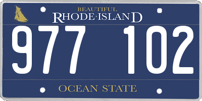 RI license plate 977102