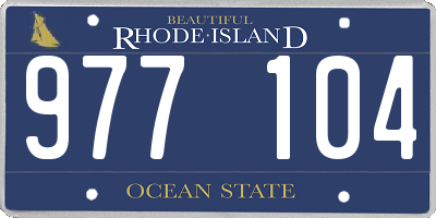 RI license plate 977104