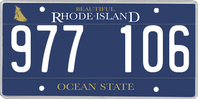 RI license plate 977106