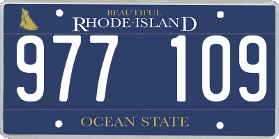 RI license plate 977109