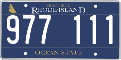 RI license plate 977111