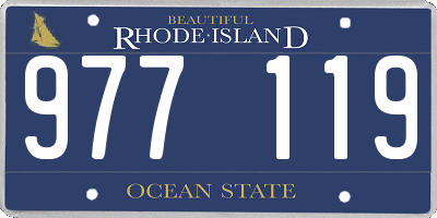 RI license plate 977119