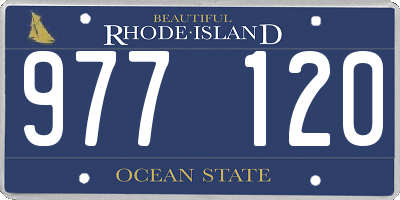 RI license plate 977120