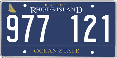 RI license plate 977121