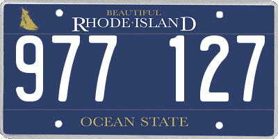 RI license plate 977127