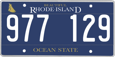 RI license plate 977129