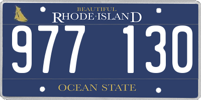 RI license plate 977130