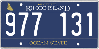 RI license plate 977131