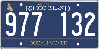 RI license plate 977132