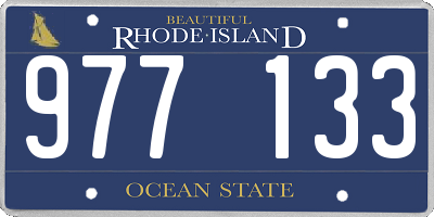 RI license plate 977133