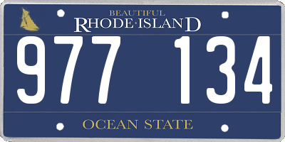 RI license plate 977134