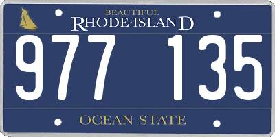 RI license plate 977135