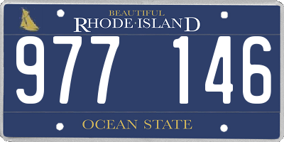 RI license plate 977146
