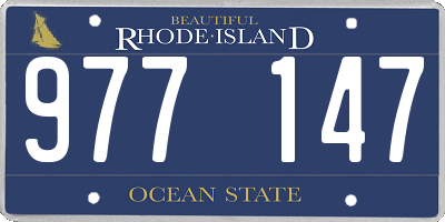 RI license plate 977147