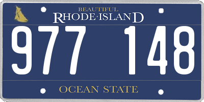 RI license plate 977148