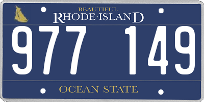 RI license plate 977149