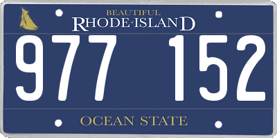 RI license plate 977152