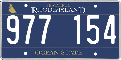 RI license plate 977154