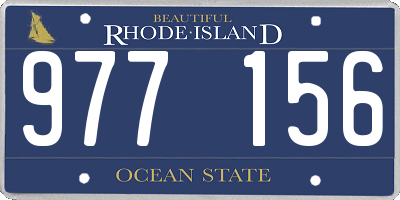 RI license plate 977156