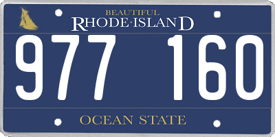 RI license plate 977160