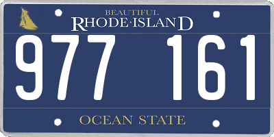 RI license plate 977161