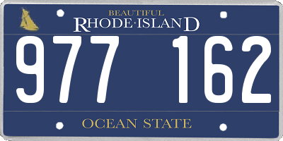 RI license plate 977162