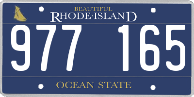 RI license plate 977165