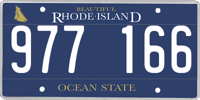 RI license plate 977166