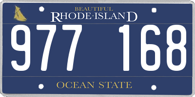 RI license plate 977168