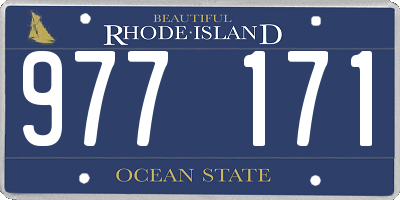 RI license plate 977171
