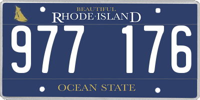 RI license plate 977176