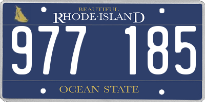 RI license plate 977185