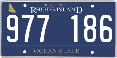 RI license plate 977186