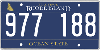 RI license plate 977188