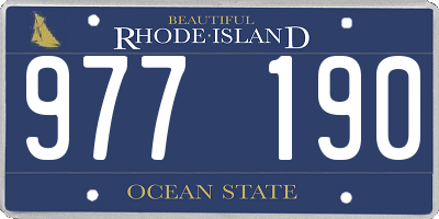 RI license plate 977190