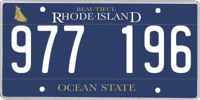 RI license plate 977196