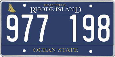 RI license plate 977198